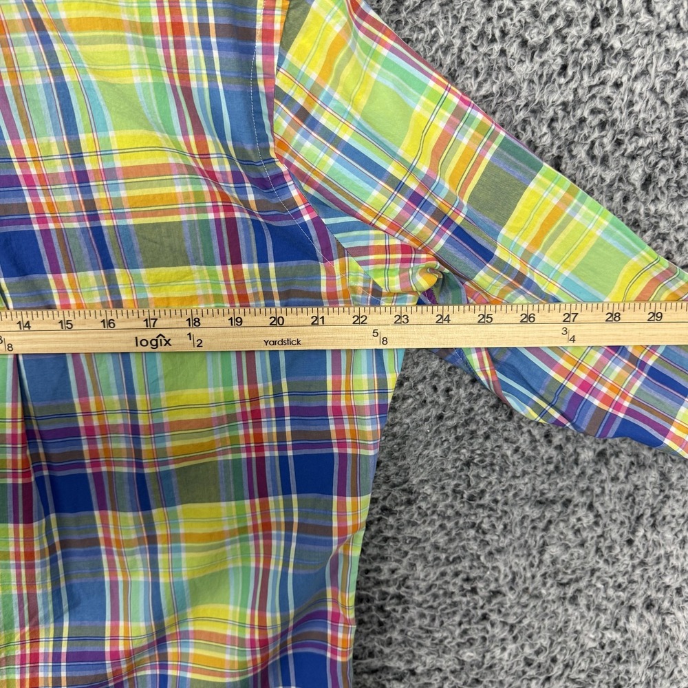 Polo Ralph Lauren Shirt Mens Medium Multicolor Plaid Classic Fit Button Down - Picture 12 of 16